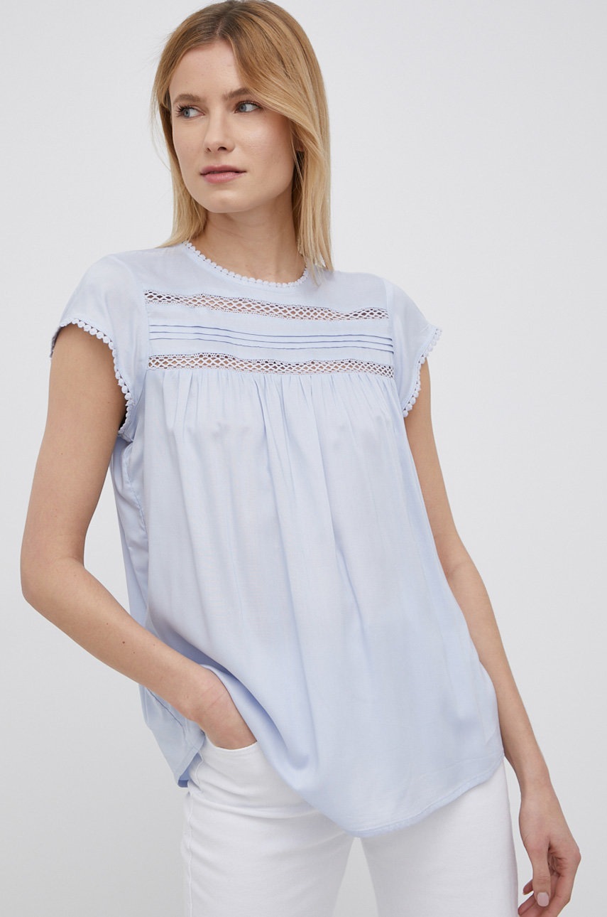 

Блуза Vero Moda дамска с изчистен дизайн, Син