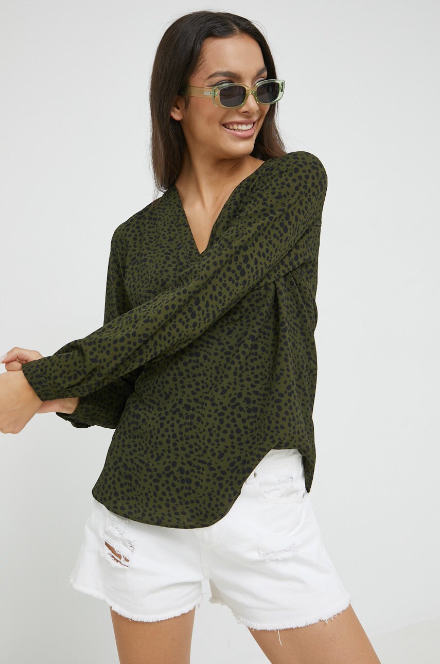 Jdy bluza femei, culoarea verde, modelator