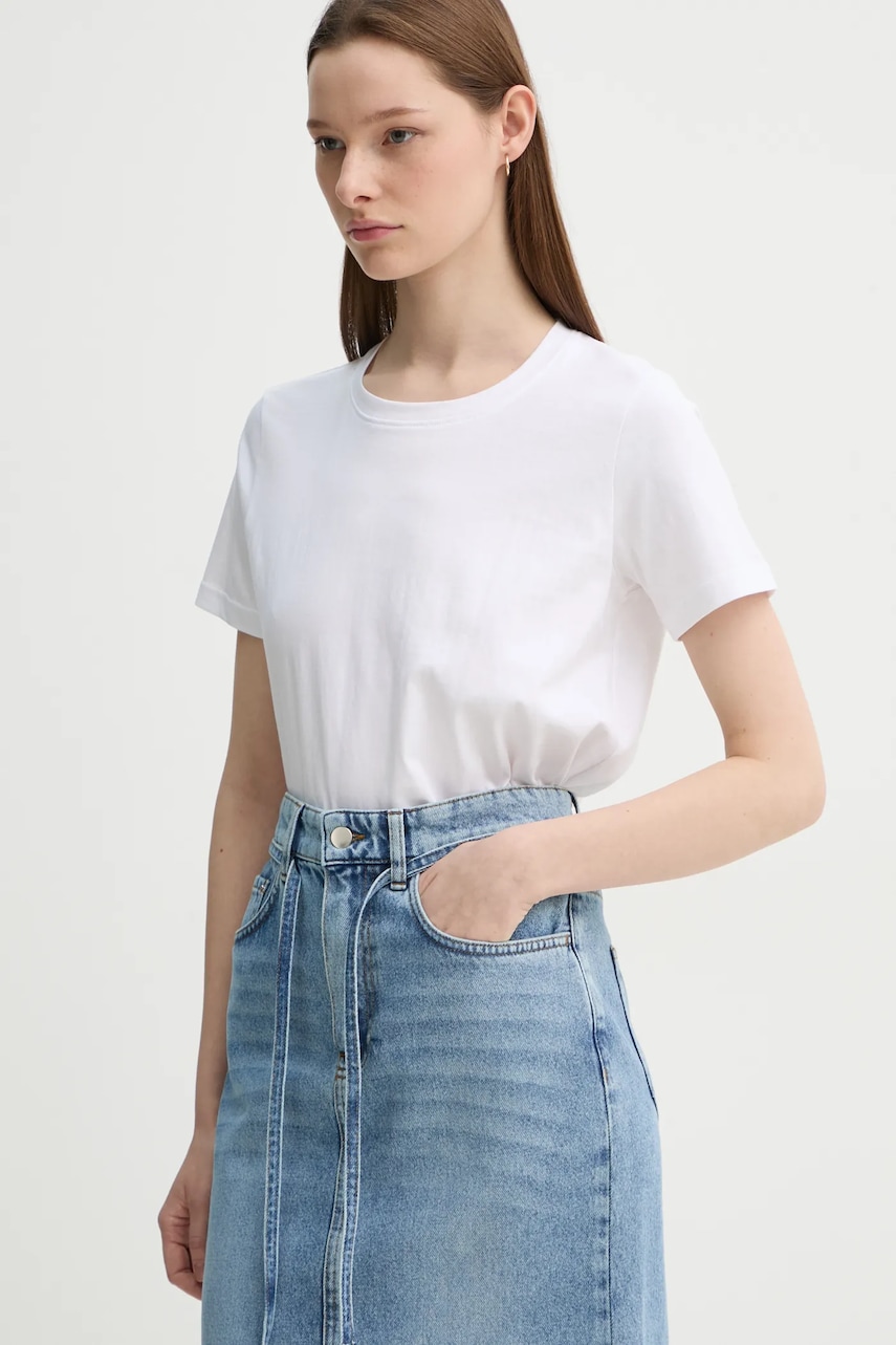2NDDAY tricou din bumbac Frosty femei, culoarea alb, 2000243315