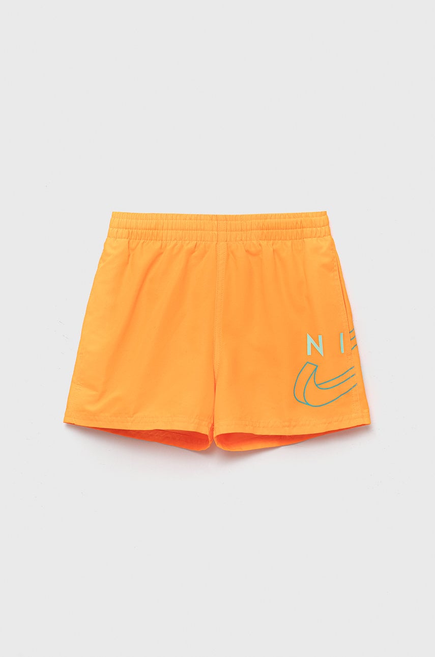 Nike kids pantaloni scurti de baie copii culoarea portocaliu