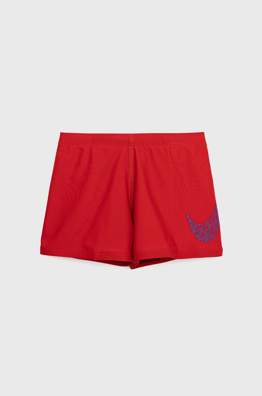Nike kids costum de baie copii culoarea rosu