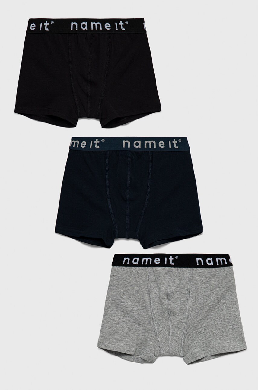 Name it boxeri copii (3-pack) culoarea negru