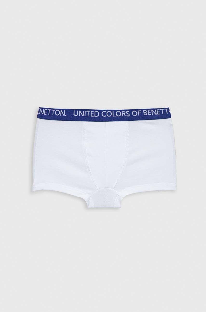 Детские боксеры United Colors of Benetton 2 шт цвет белый Детские боксеры United Colors of Benetton 2 шт цвет белый