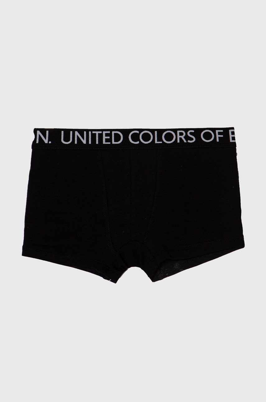 Детские боксеры United Colors of Benetton 2 шт цвет чёрный Детские боксеры United Colors of Benetton 2 шт цвет чёрный