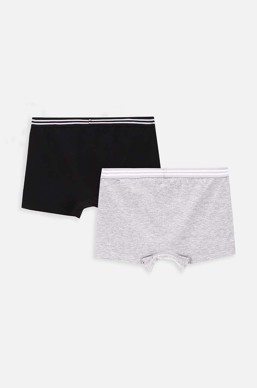 Детские боксеры Coccodrillo 2 шт цвет чёрный BASIC UNDERWEAR