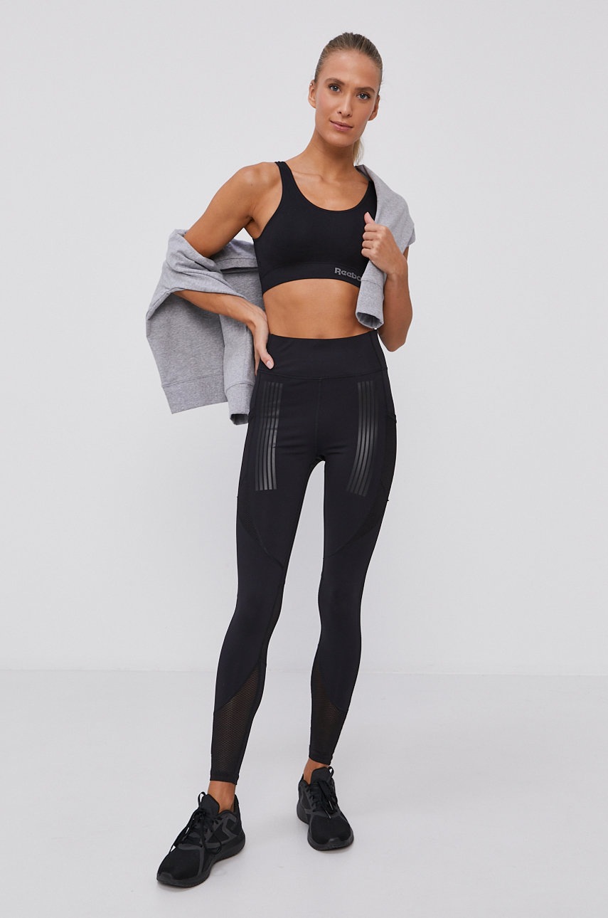 

Спортивный бюстгальтер Reebok C9499 цвет чёрный с узором
