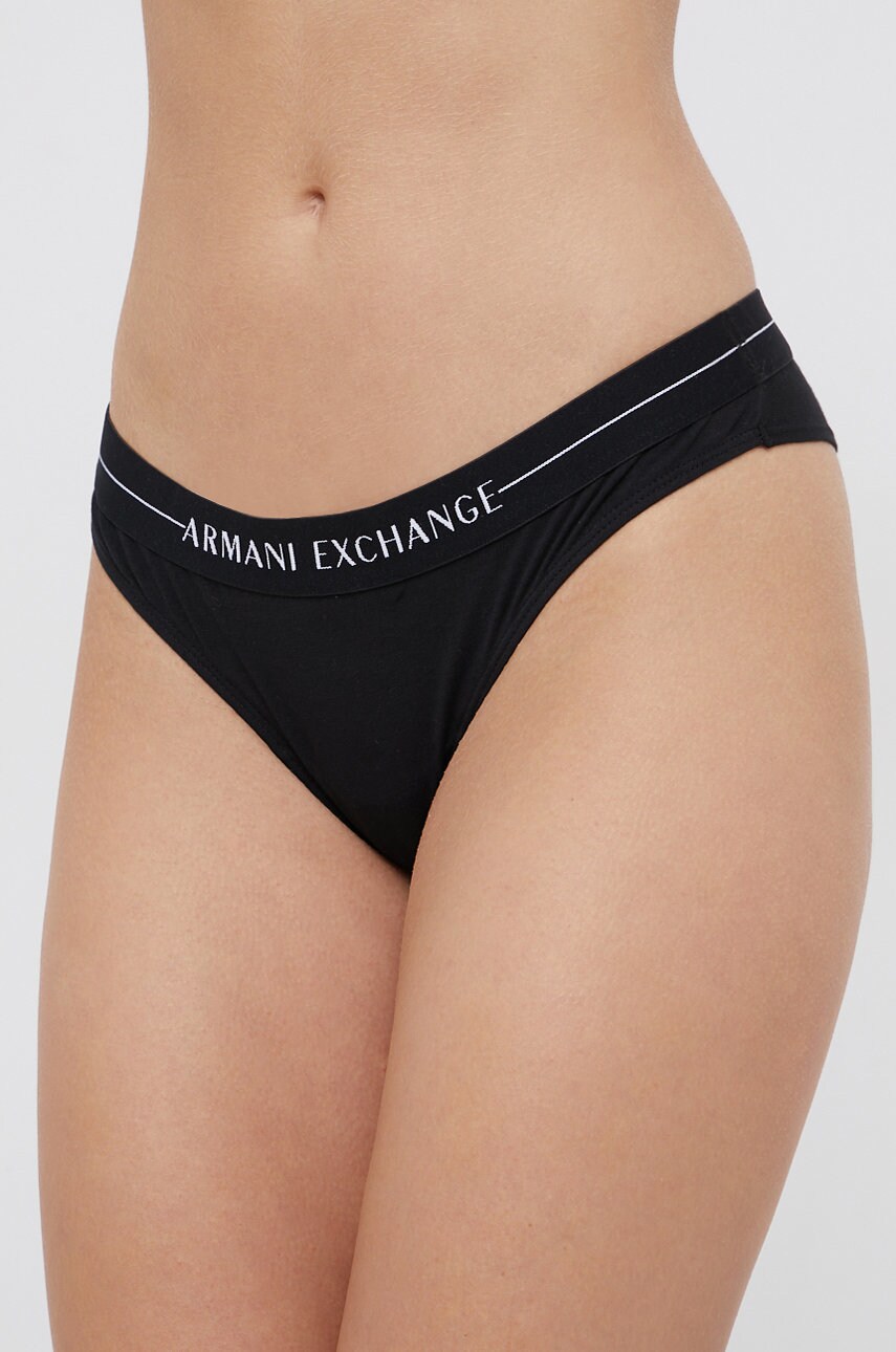 Armani exchange chiloți brazilieni culoarea negru