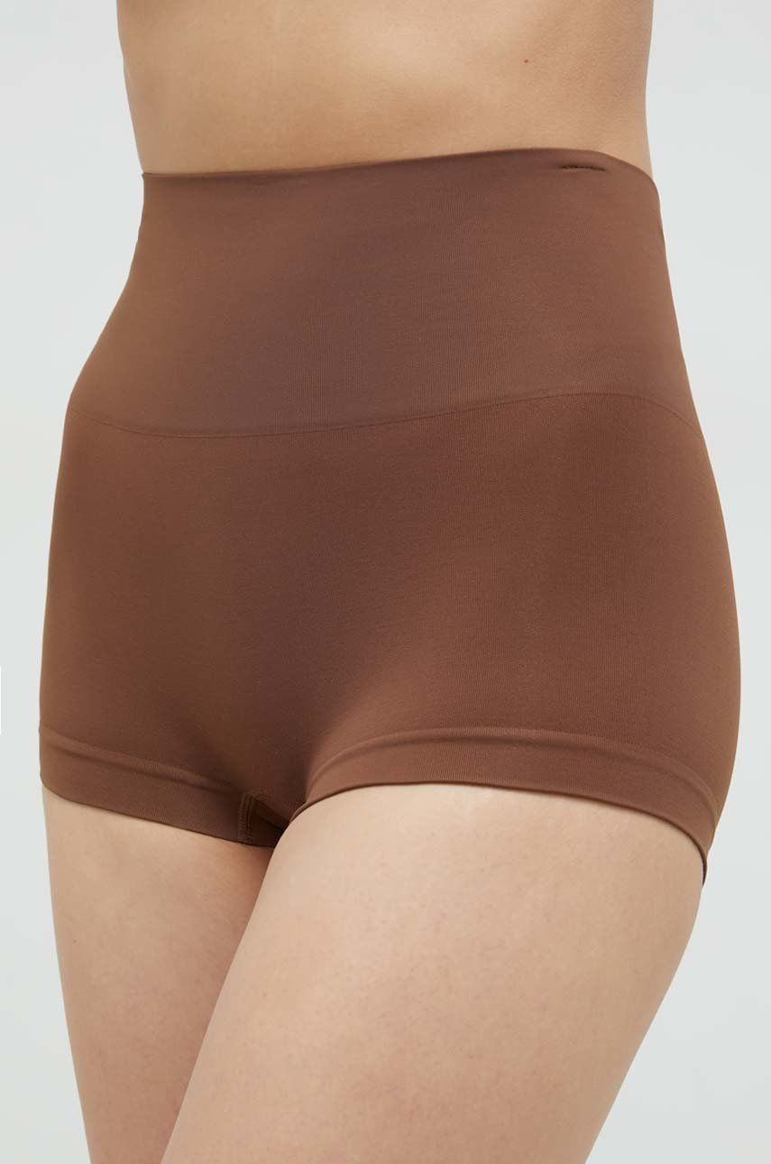 Spanx pantaloni scurti modelatori 2-pack femei, culoarea maro