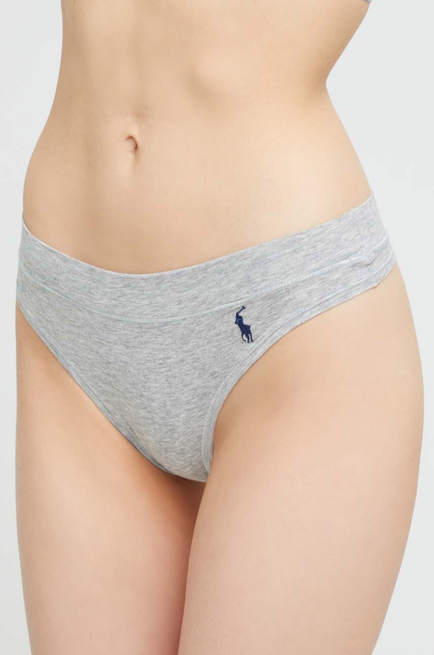 

Стринги Polo Ralph Lauren колір сірий
