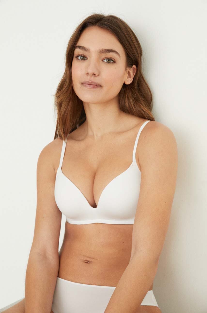 Women'secret Sutien Unique Culoarea Alb, Neted