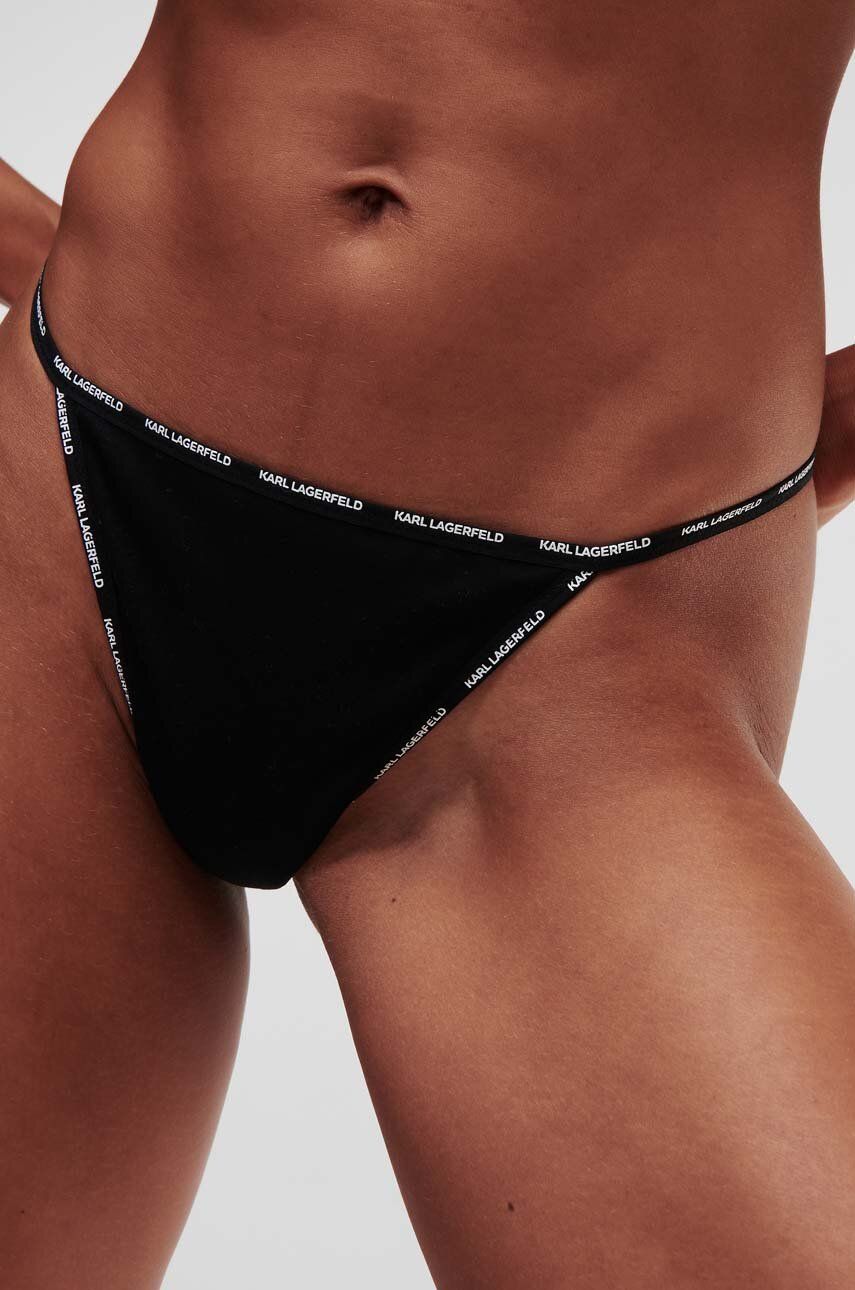 Karl Lagerfeld tanga culoarea negru - Shoppu.ro