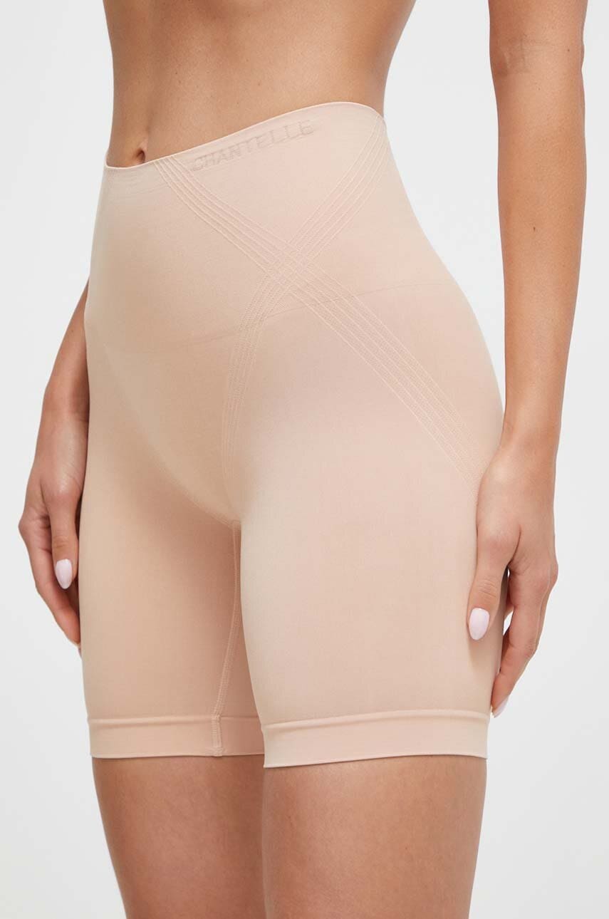 Chantelle Pantaloni Scurti Modelatori Soft Stretch Femei, Culoarea Bej