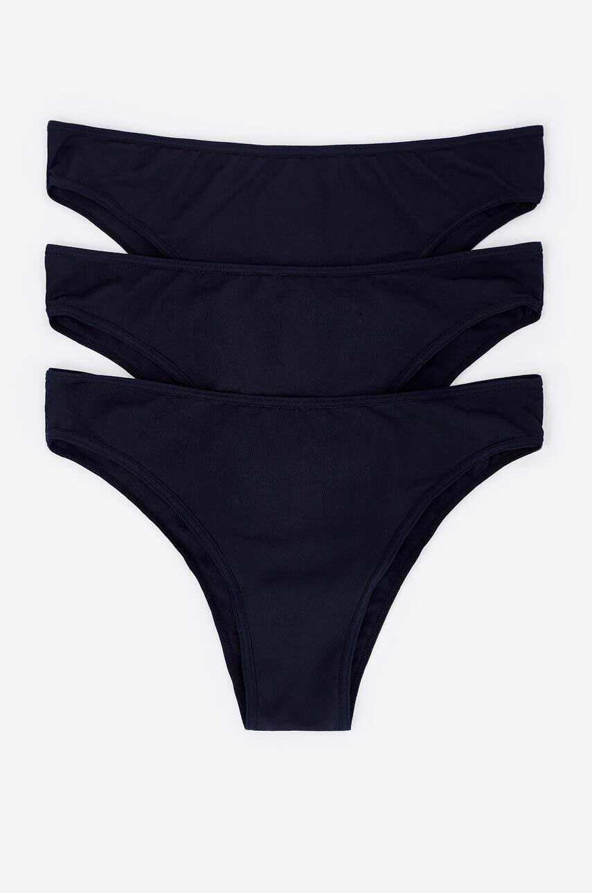 women'secret brazyliany 7682921-1 3-pack kolor czarny 7682921.1