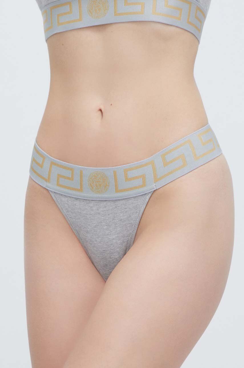 Versace tanga culoarea gri