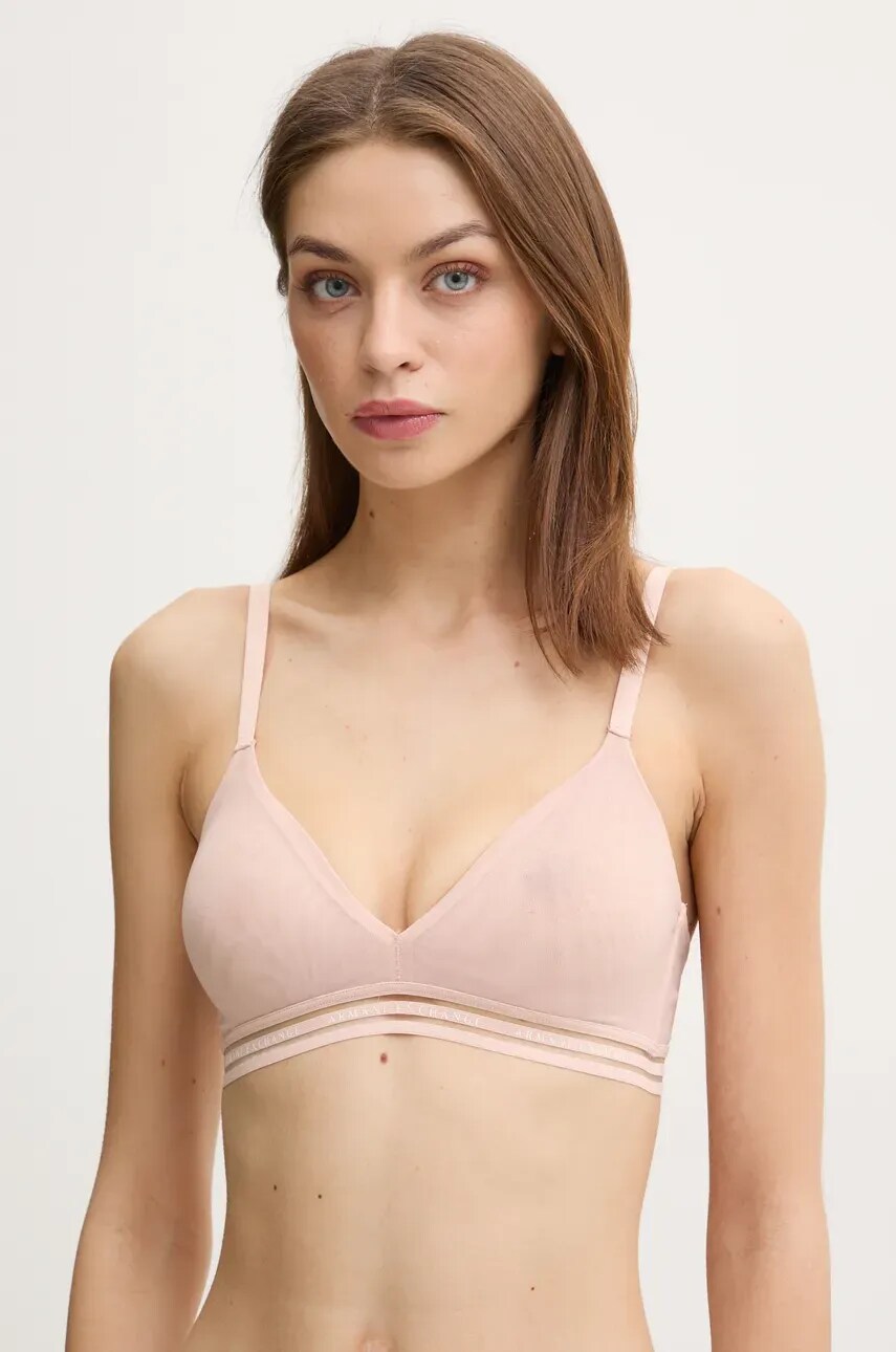 Armani Exchange sutien culoarea portocaliu, neted, 947025 2F503