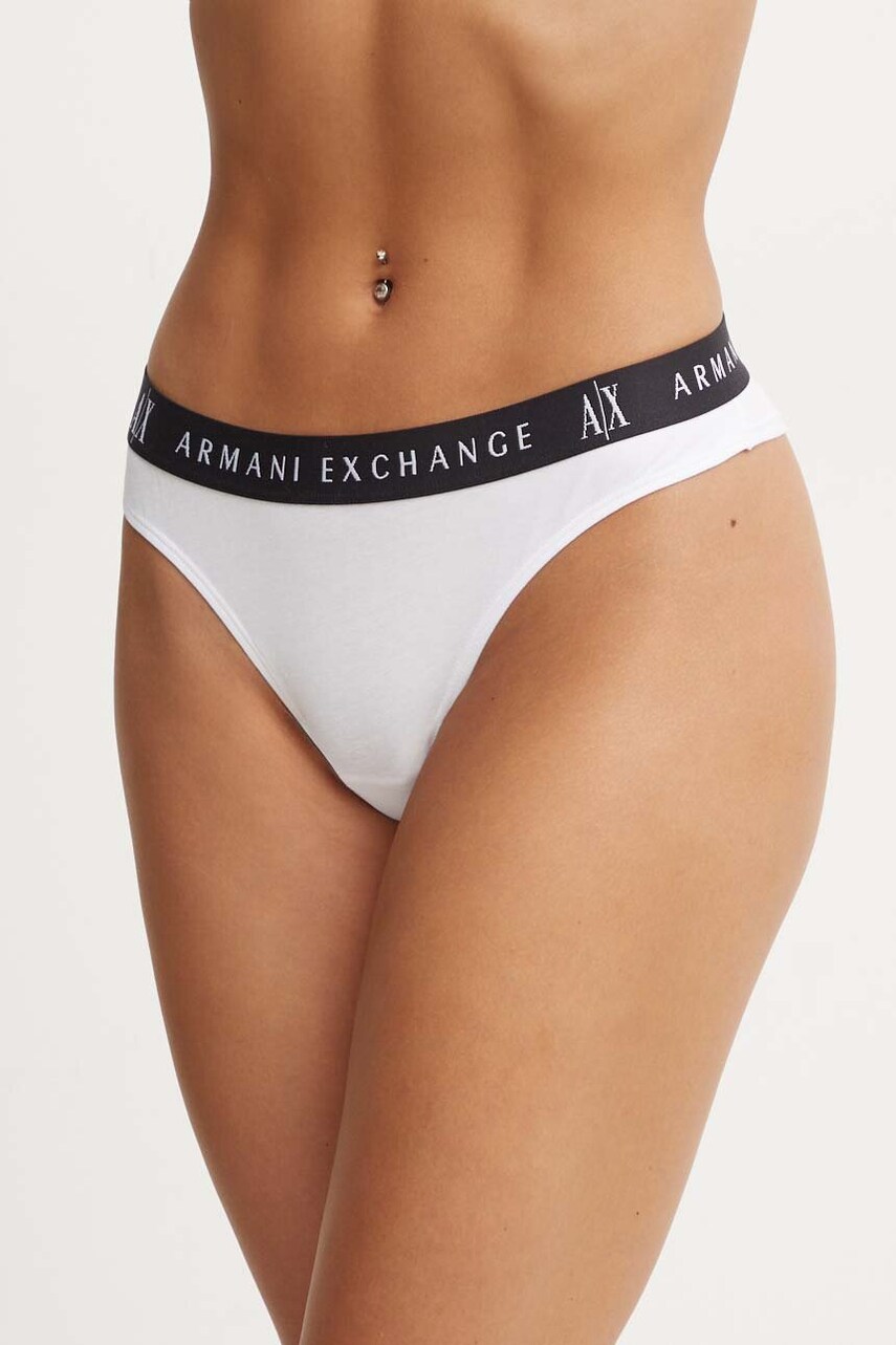 Armani Exchange chiloti brazilieni culoarea alb, 947028 CC502