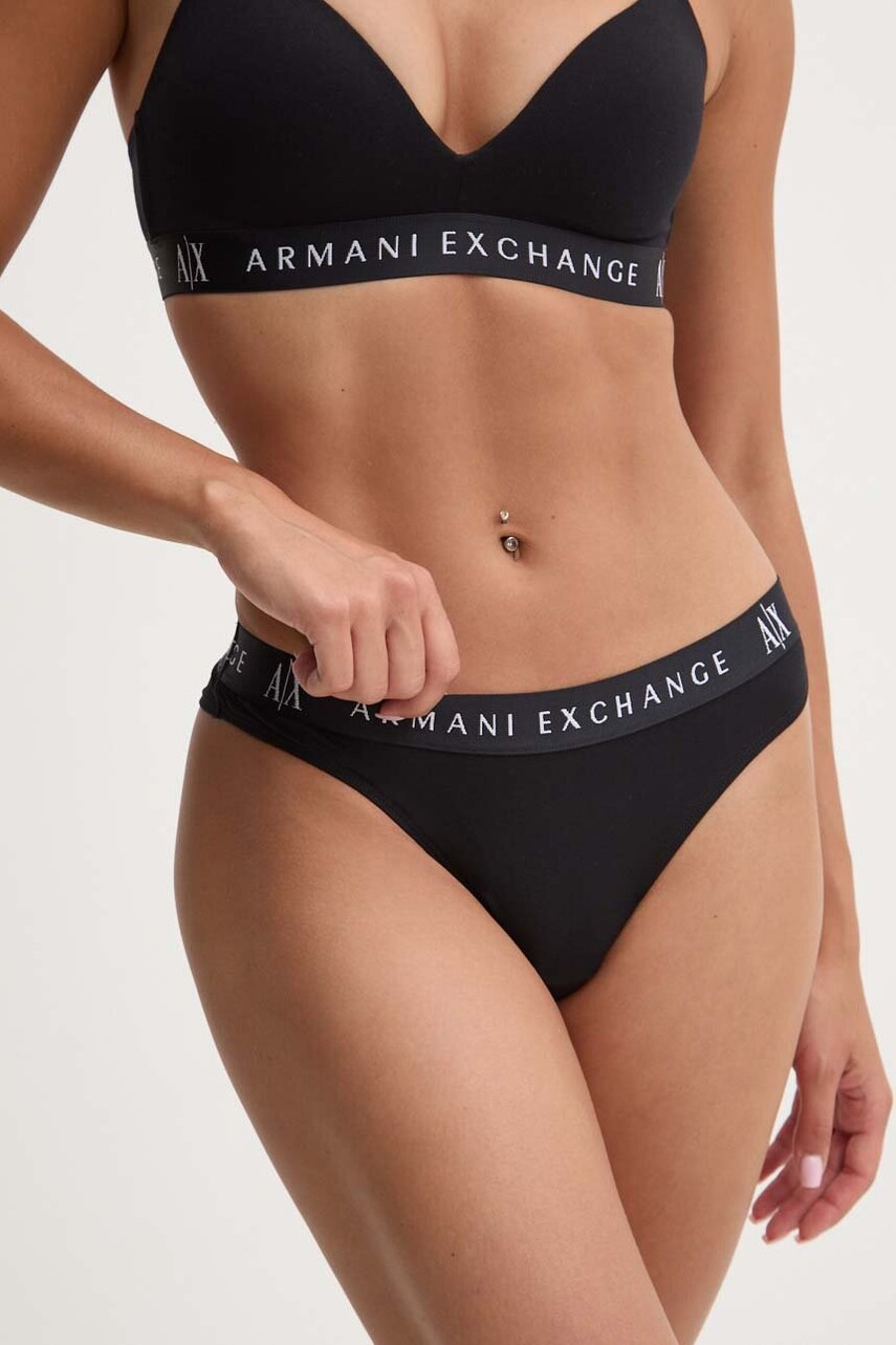 Armani Exchange chiloti brazilieni culoarea negru, 947028 CC502
