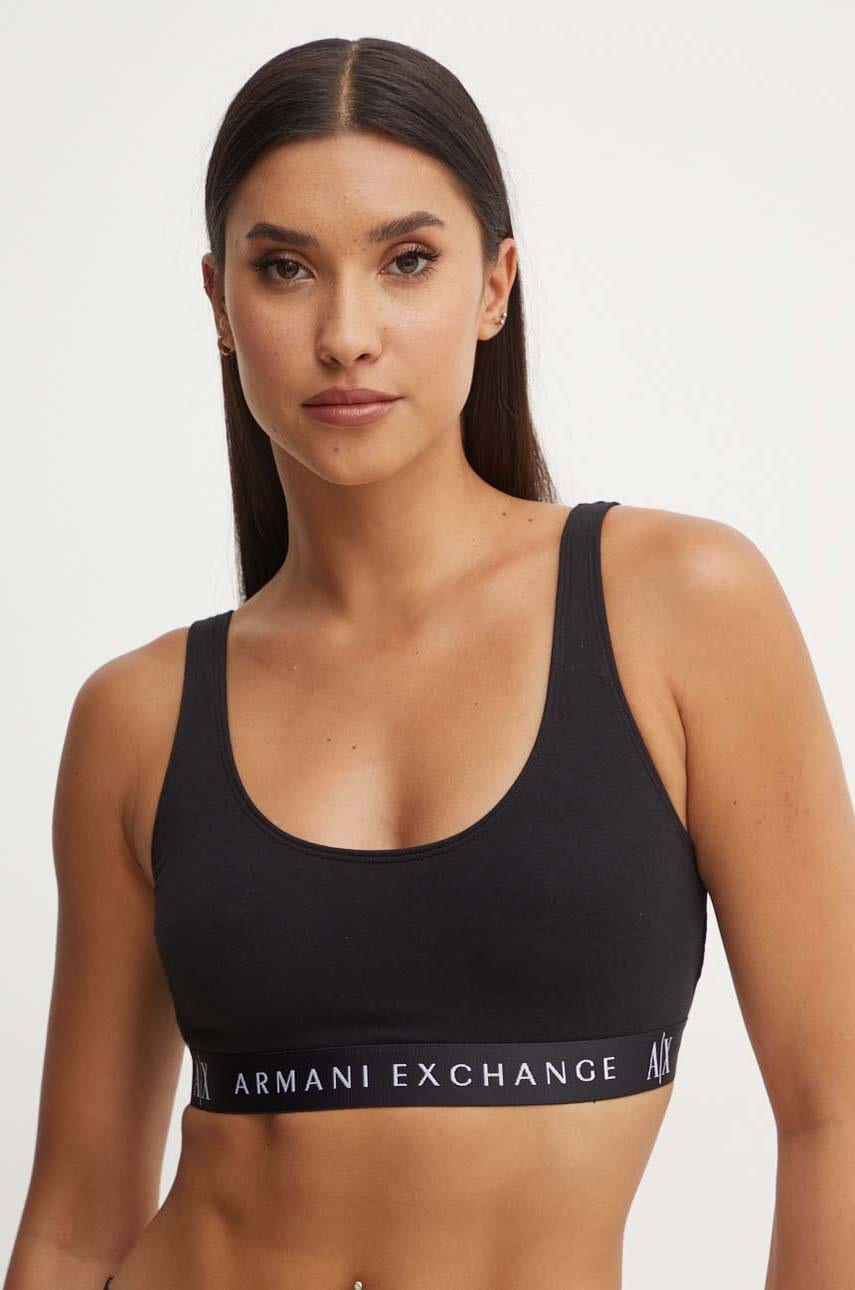Armani Exchange sutien culoarea negru, neted, 947029 CC502