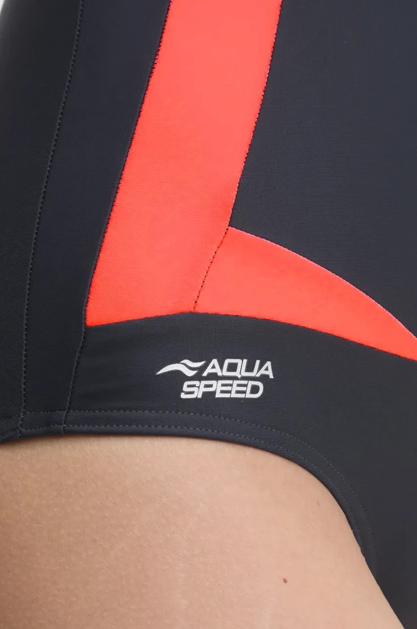 Суцільний купальник Aqua Speed Greta II колір чорний злегка ущільнена чашечка GRETA II 