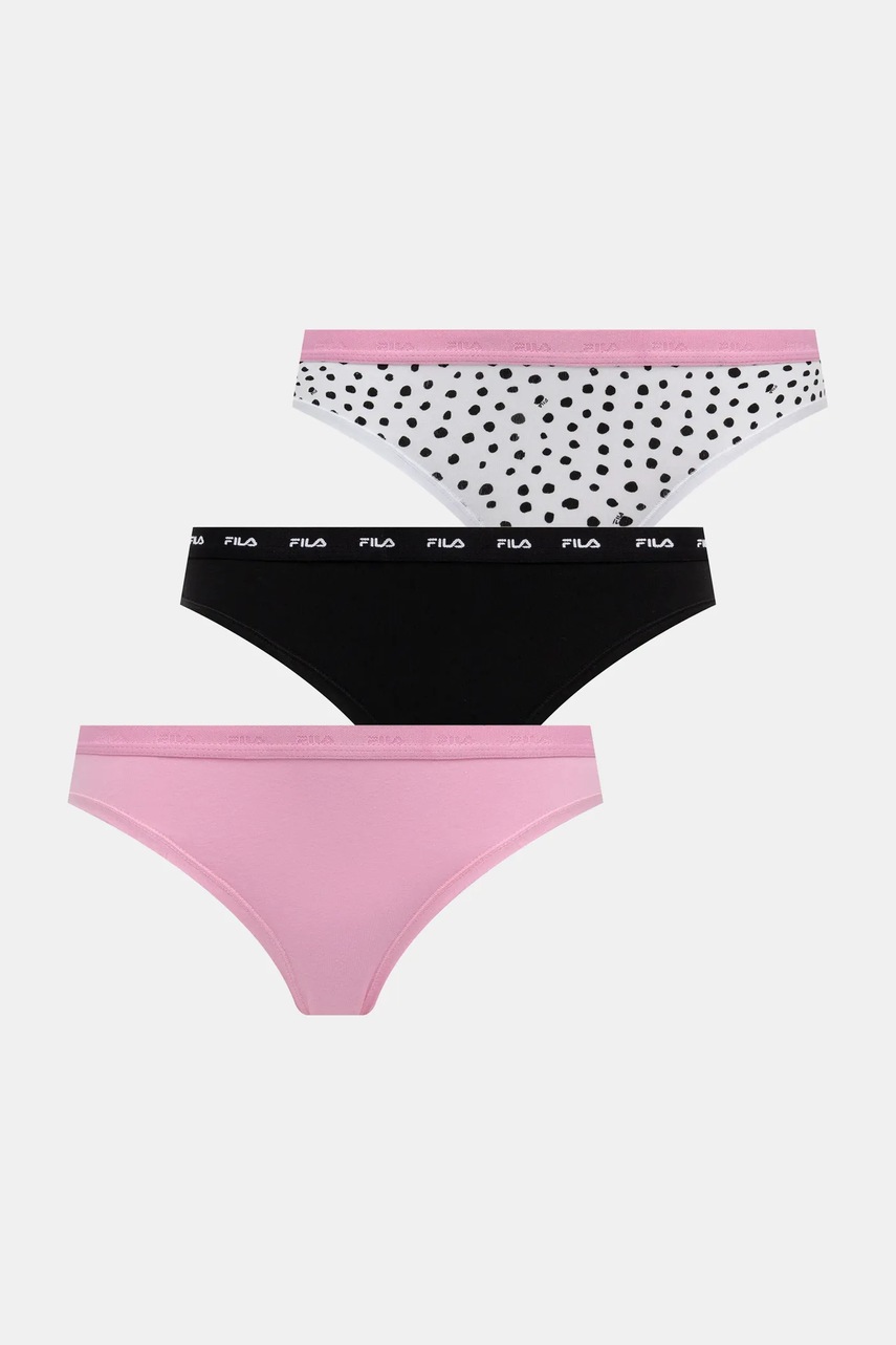 Fila chiloți 3-pack culoarea roz, FU6337/3