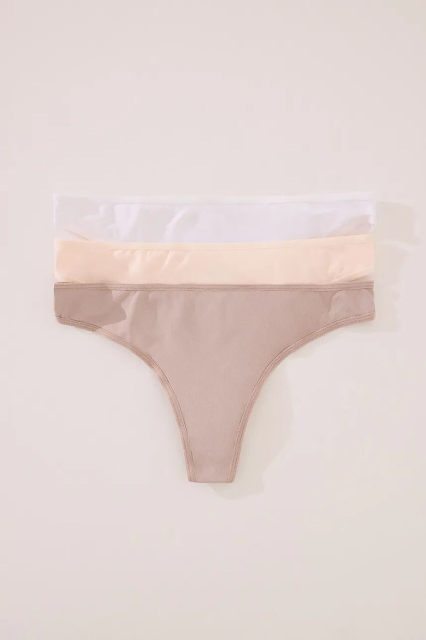 women\'secret tanga 3-pack culoarea alb, 7683093
