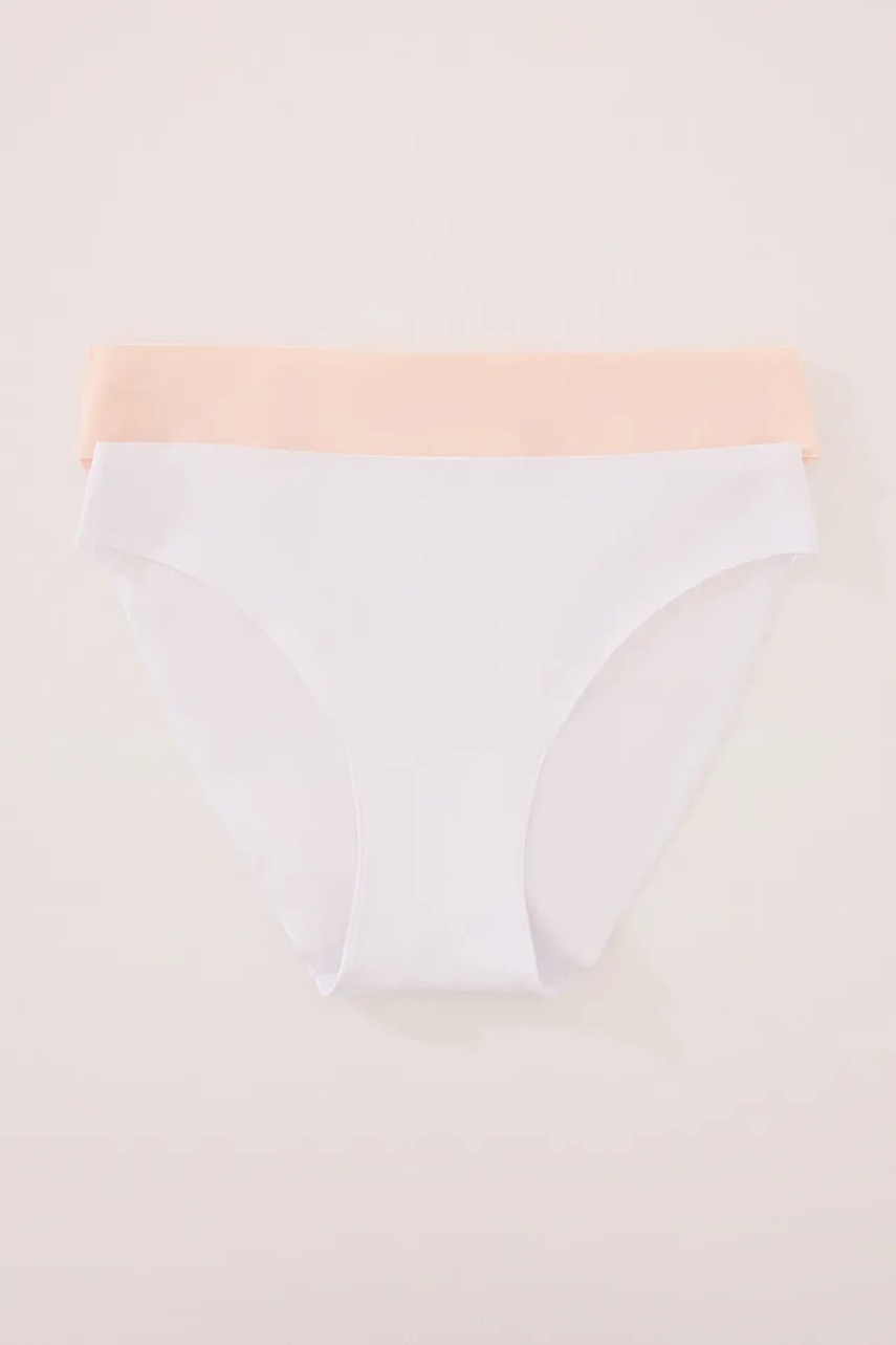 women\'secret chiloți 2-pack culoarea alb, 7683100