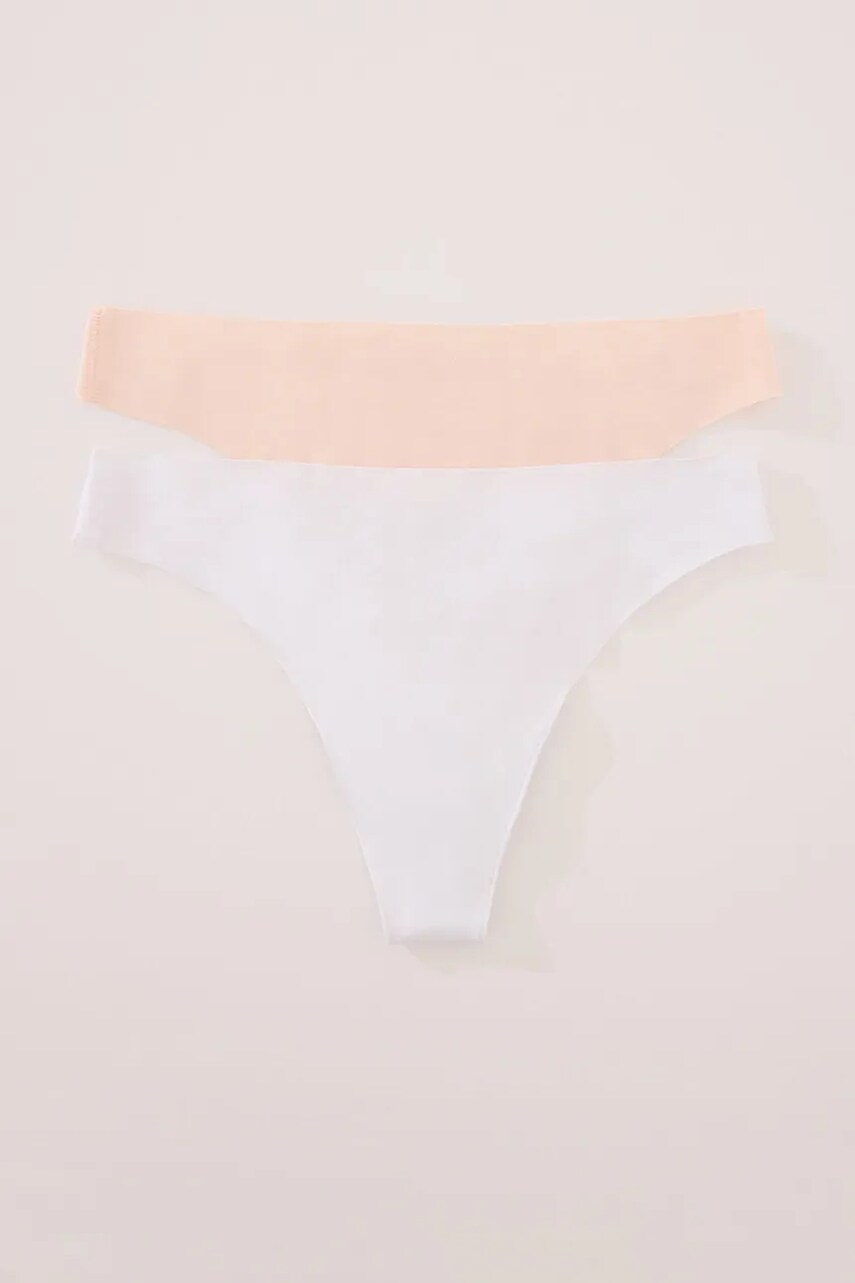 women\'secret tanga 2-pack culoarea alb, 7683101