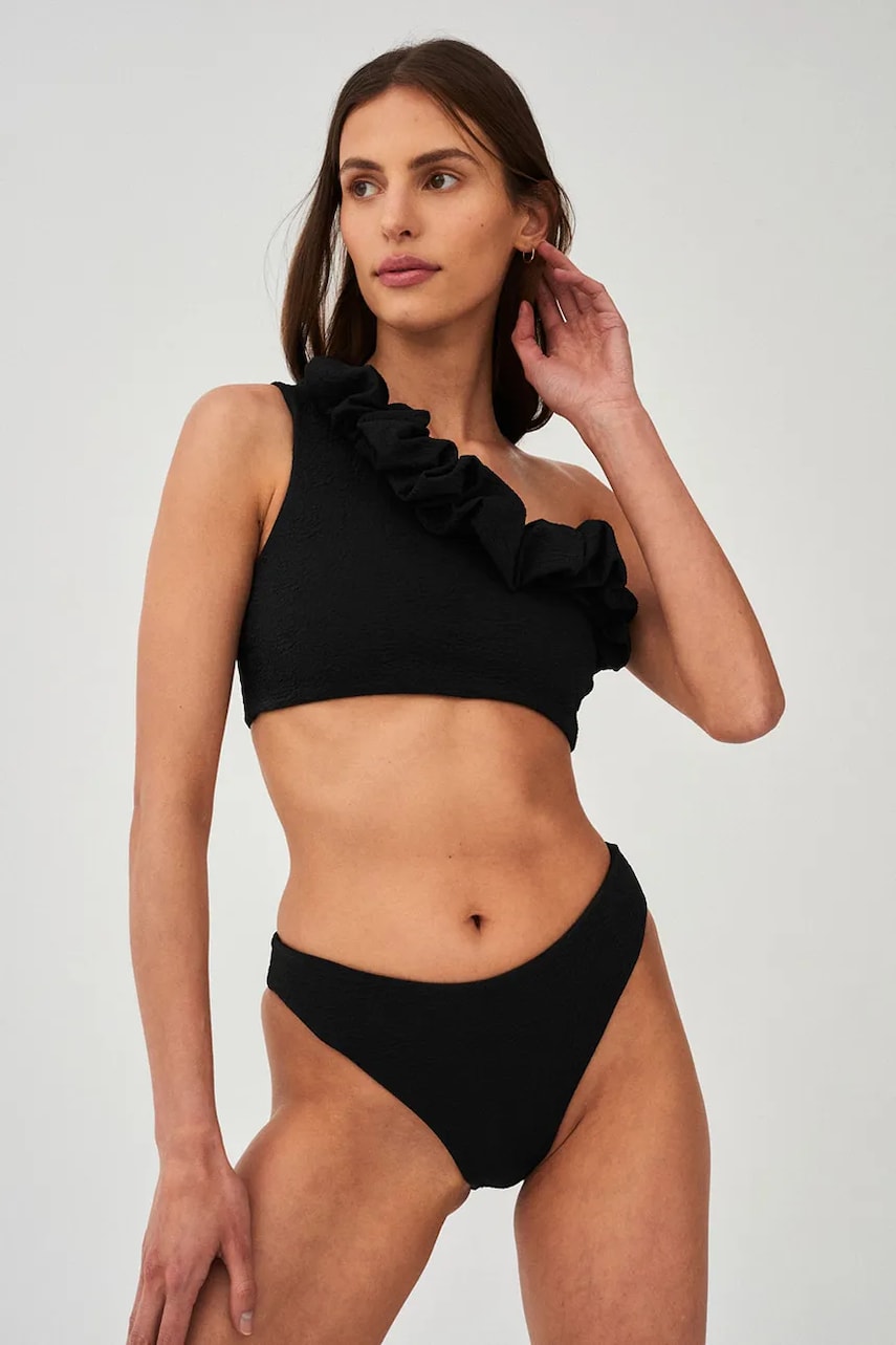 Undress Code chiloți de baie cu două fețe culoarea negru, 966