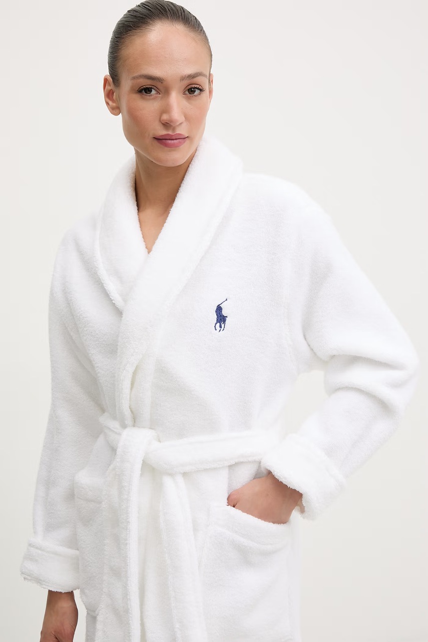 Polo Ralph Lauren froté župan dámský bavlněný (obrázek 4)