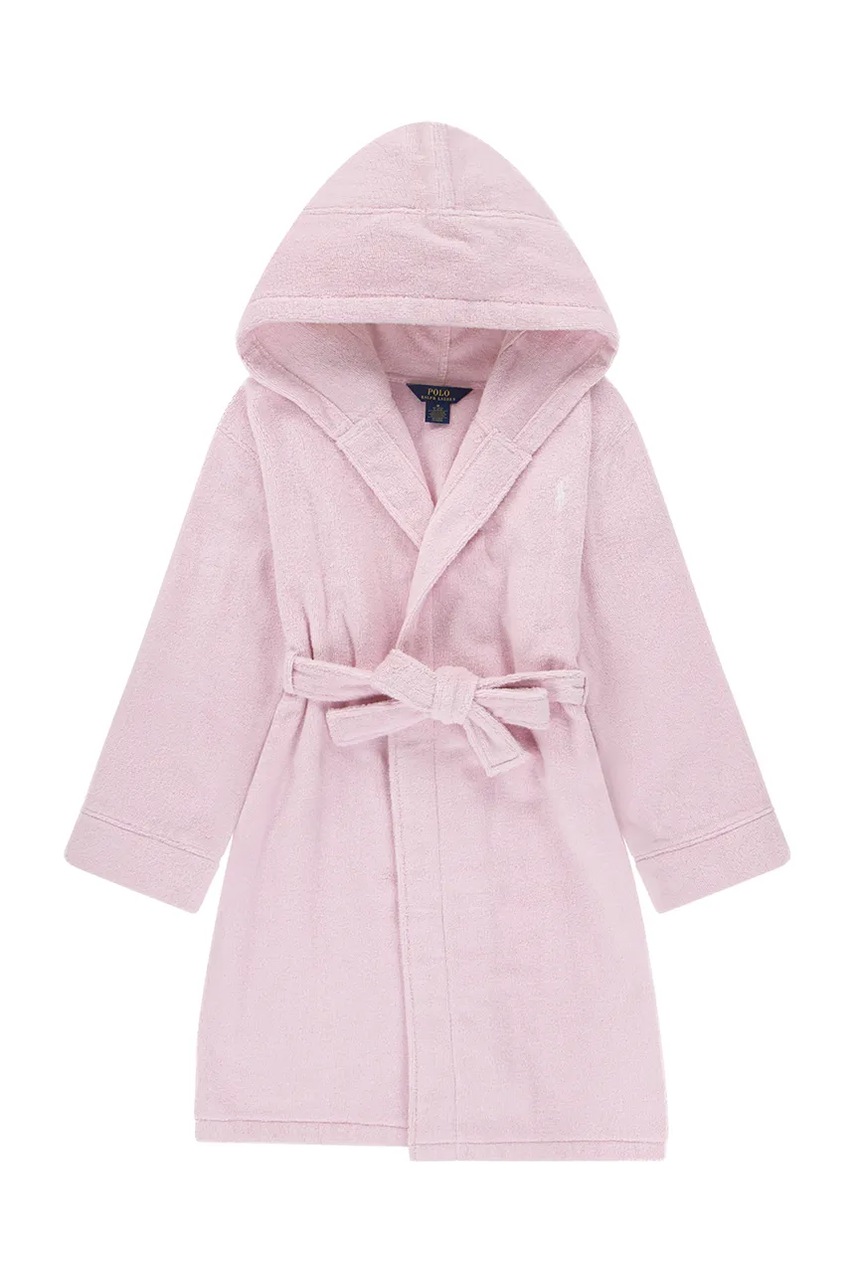 Levně Dětský bavlněný župan Polo Ralph Lauren růžová barva, 4P0188
