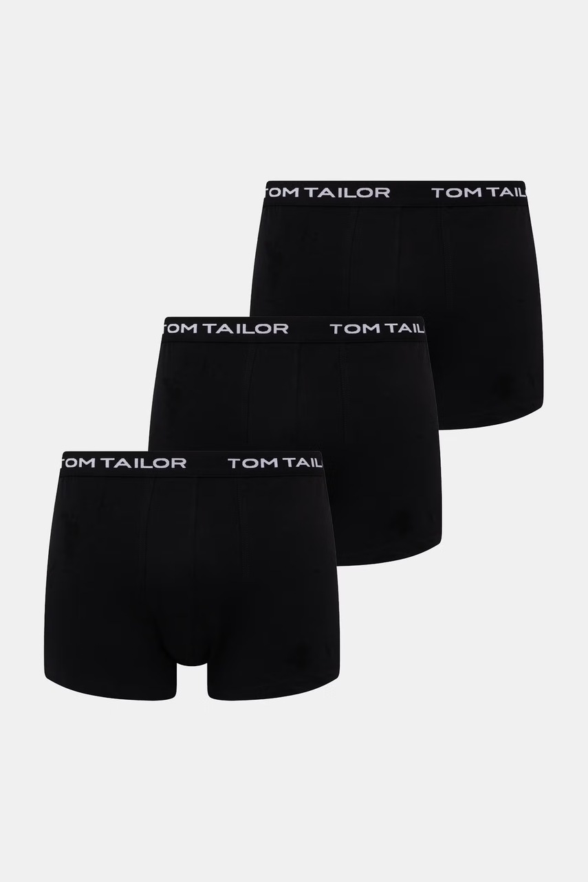 Tom Tailor boxerky pánské bavlněné s elastanem 3-pack