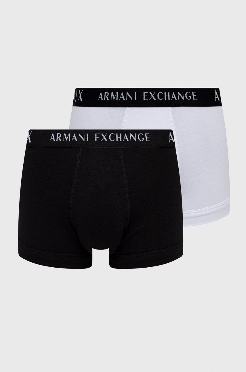 Armani Exchange Bokserki (2-pack) męskie kolor czarny