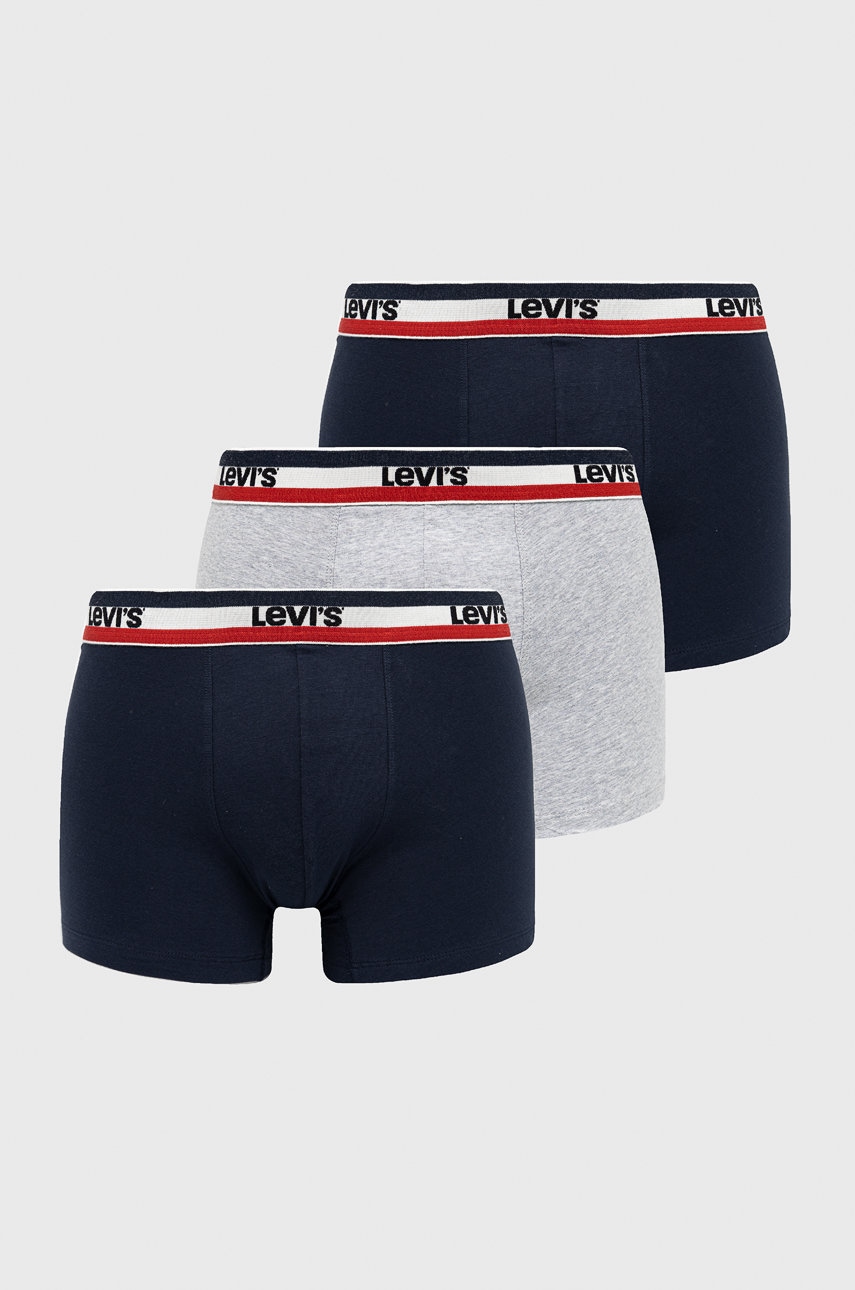 Levi\'s boxeri bărbați, culoarea bleumarin 37149.0542-navygreyme