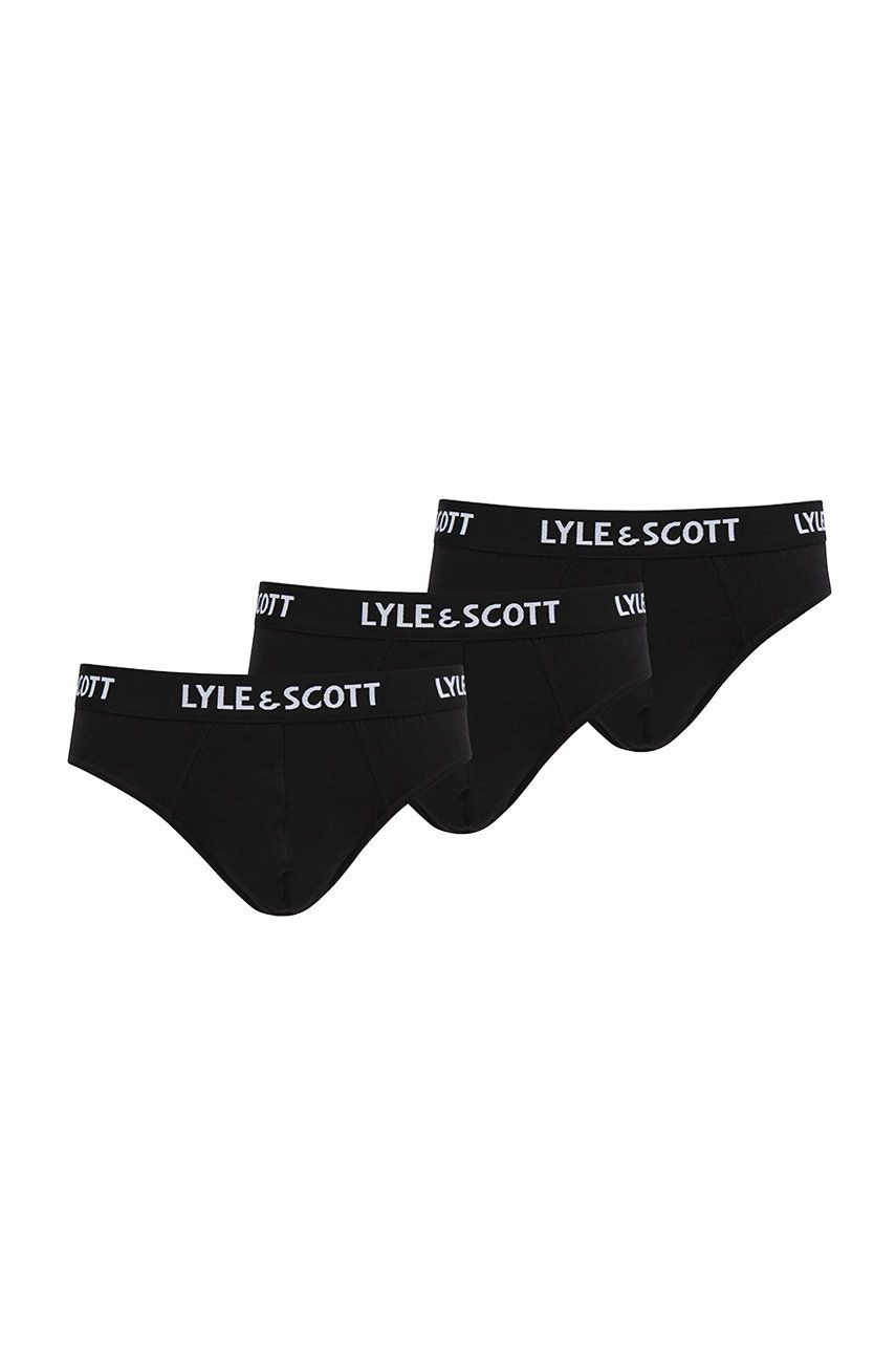 Lyle & Scott - Spodní prádlo OWEN (3-PACK) - černá -  95% Bavlna