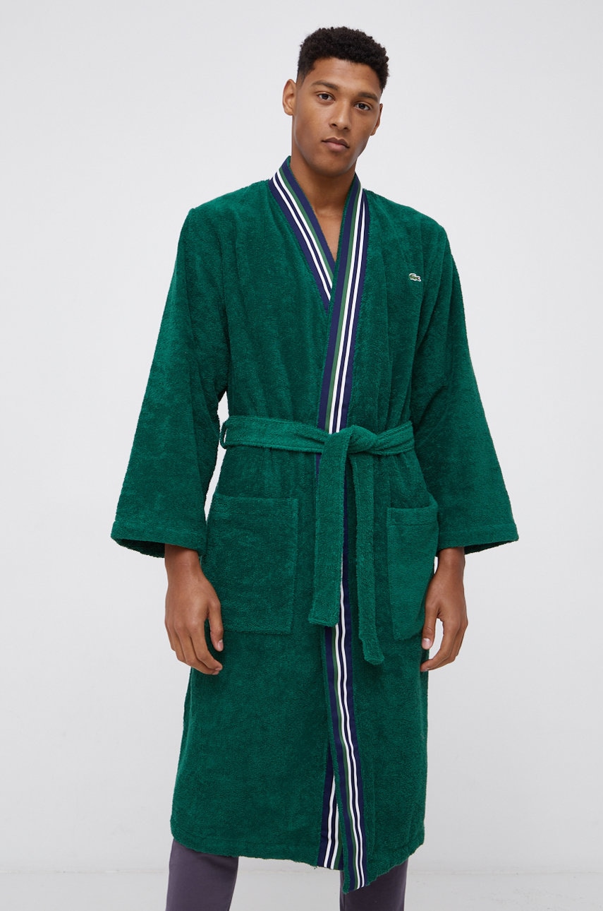 Lacoste halat culoarea verde, 0