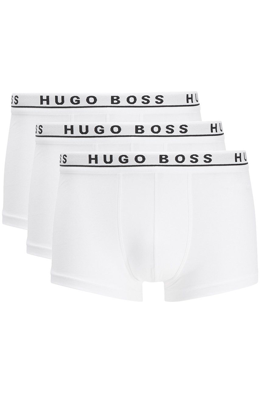 Boss Boxeri bărbați, culoarea alb answear.ro