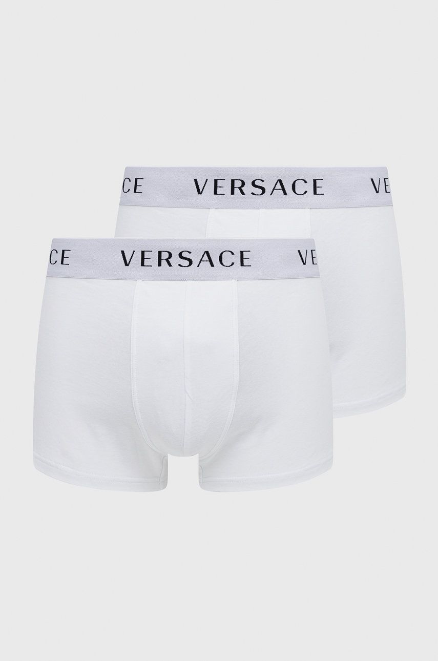 Versace boxeri (2-pack) bărbați, culoarea alb