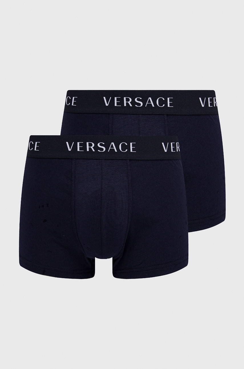 Versace Boxeri (2-pack) bărbați, culoarea albastru marin