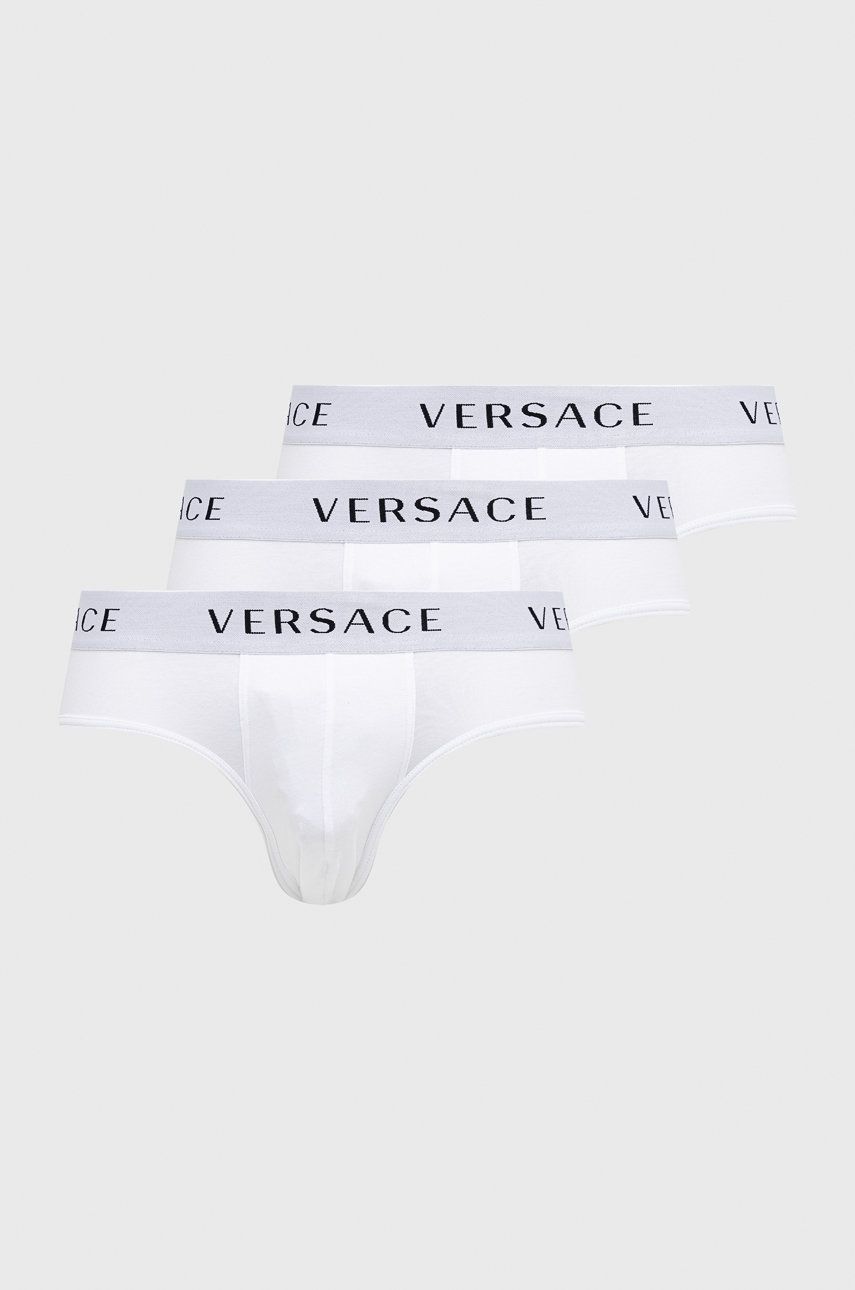 Spodní prádlo Versace (3-pack) pánské, bílá barva, AU04319