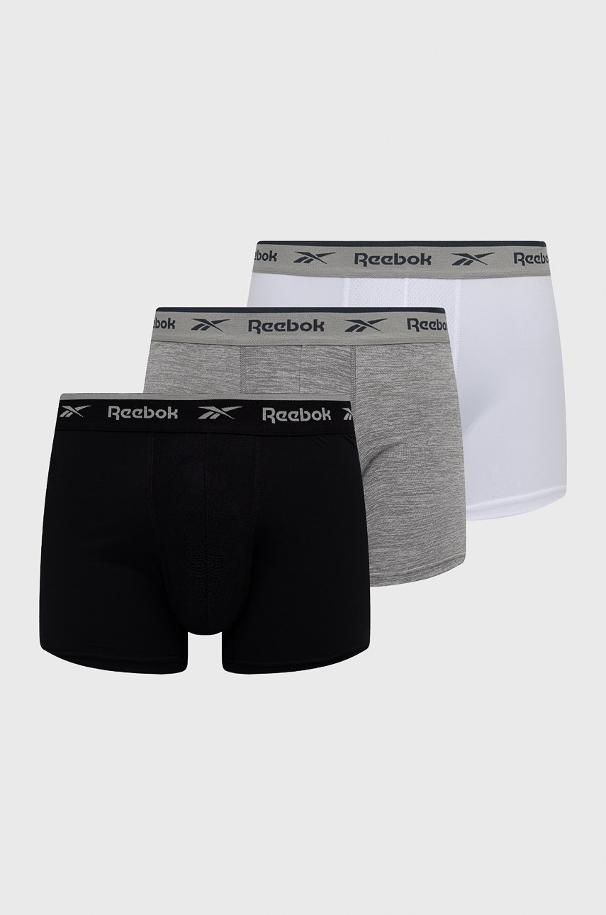 Levně Boxerky Reebok C8261 pánské, černá barva