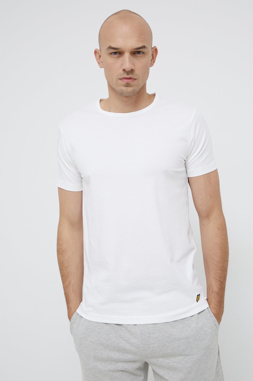 

Футболка Lyle & Scott колір сірий гладка
