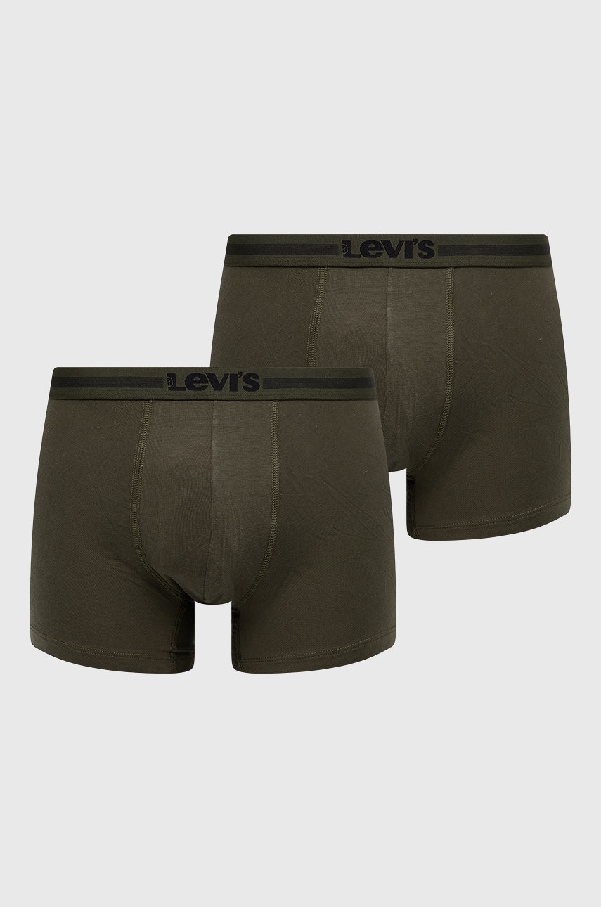 Levi's Boxeri (2-pack) Barbati, Culoarea Verde 37149.0735-khaki