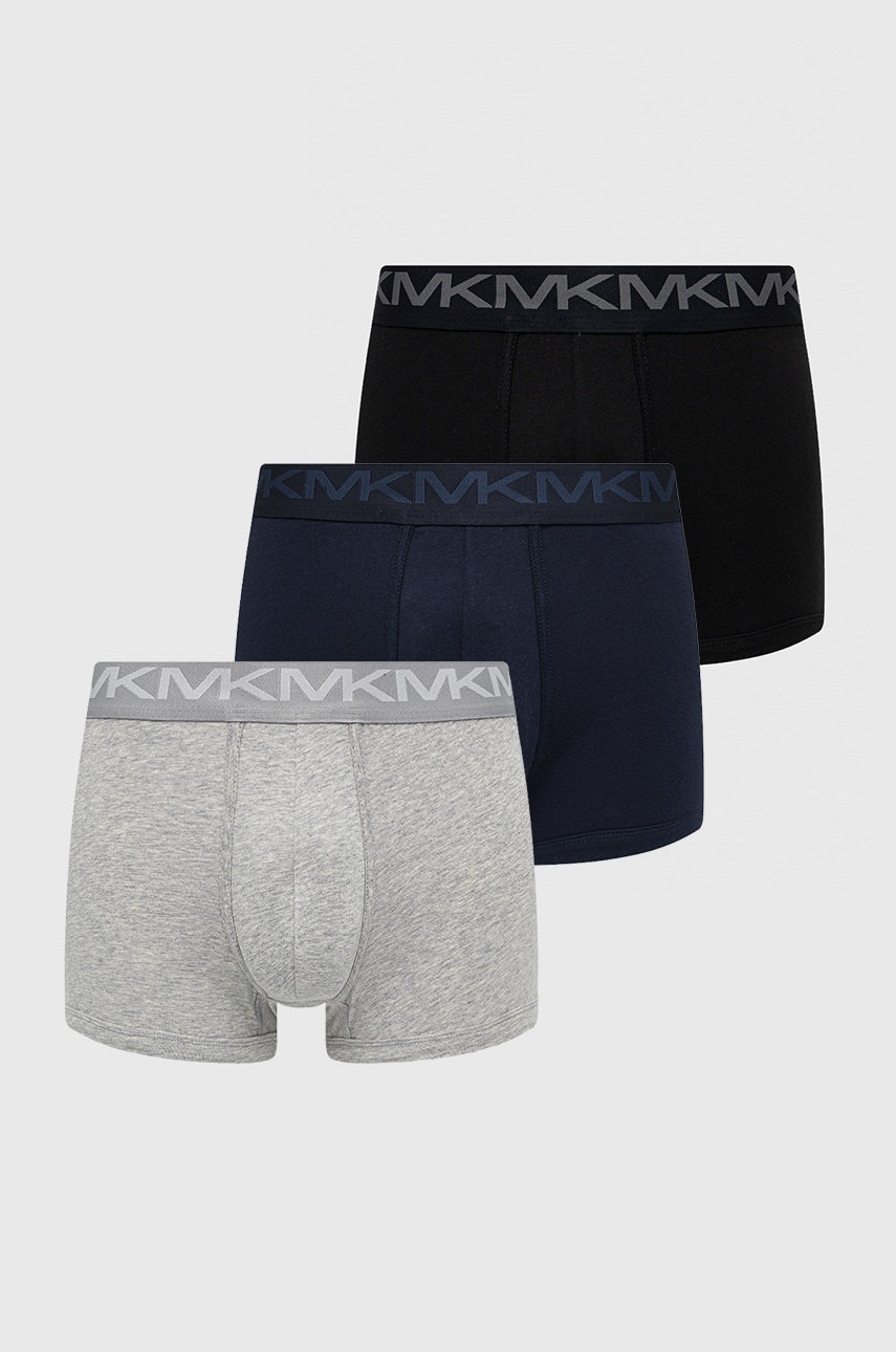 Levně Boxerky MICHAEL Michael Kors (3-pack) pánské, tmavomodrá barva