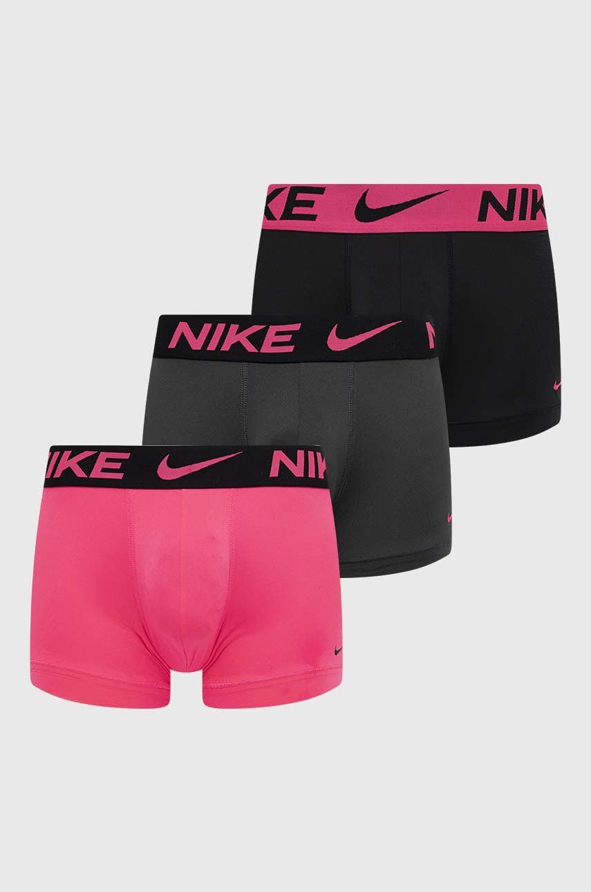 Nike bokserki (3-pack) męskie kolor różowy