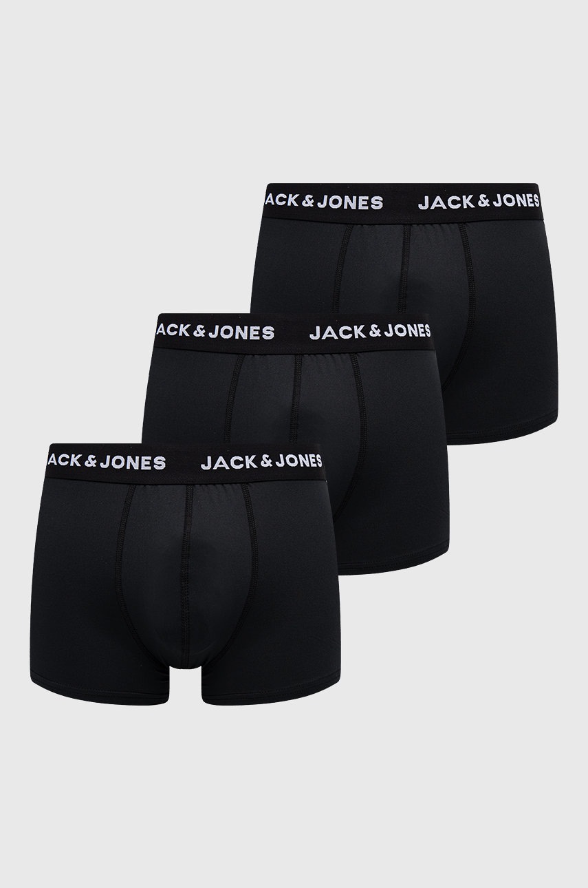 

Боксерки Jack & Jones (3 чифта) мъжки в черно, Черен