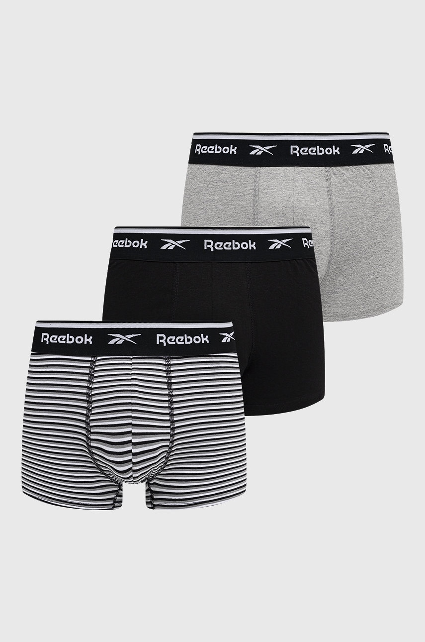 Reebok boxeri f8397 (3-pack) barbati, culoarea negru