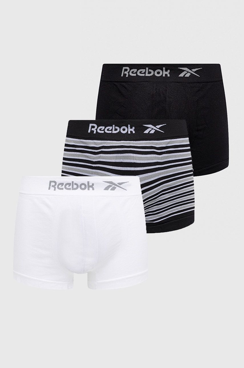 Levně Boxerky Reebok F8407 ( 3-pak) pánské, černá barva