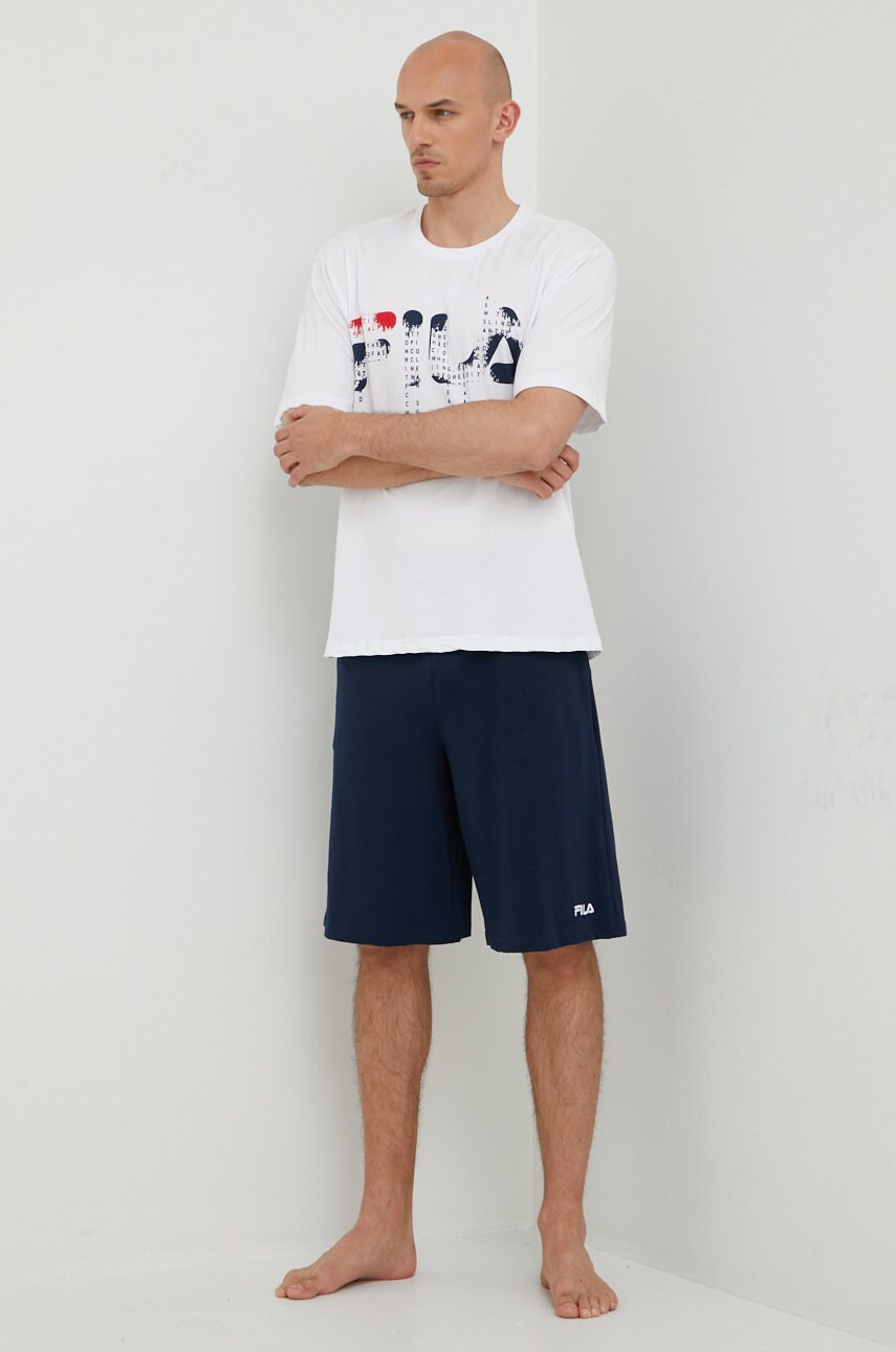 

Пижама Fila мужская цвет синий с принтом