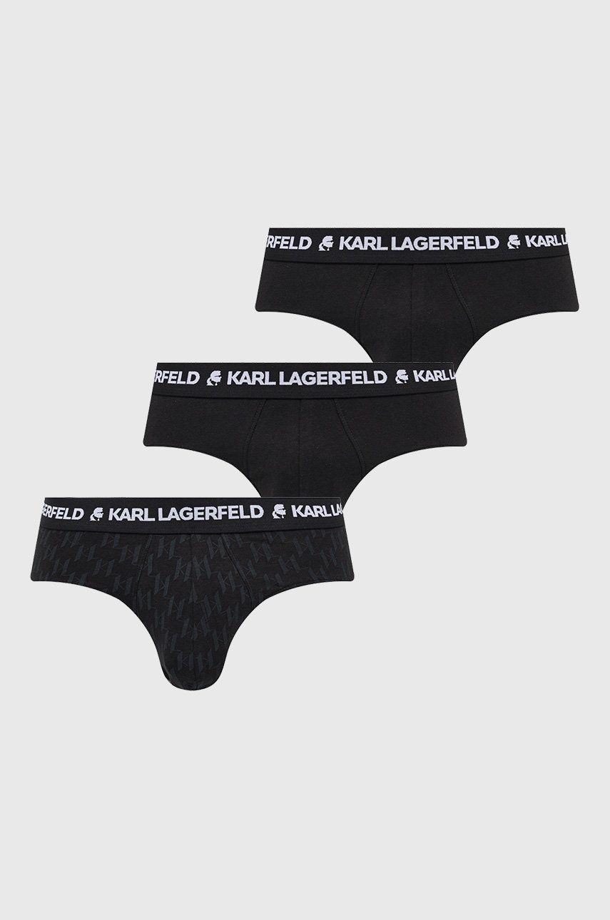 Levně Spodní prádlo Karl Lagerfeld pánské, černá barva