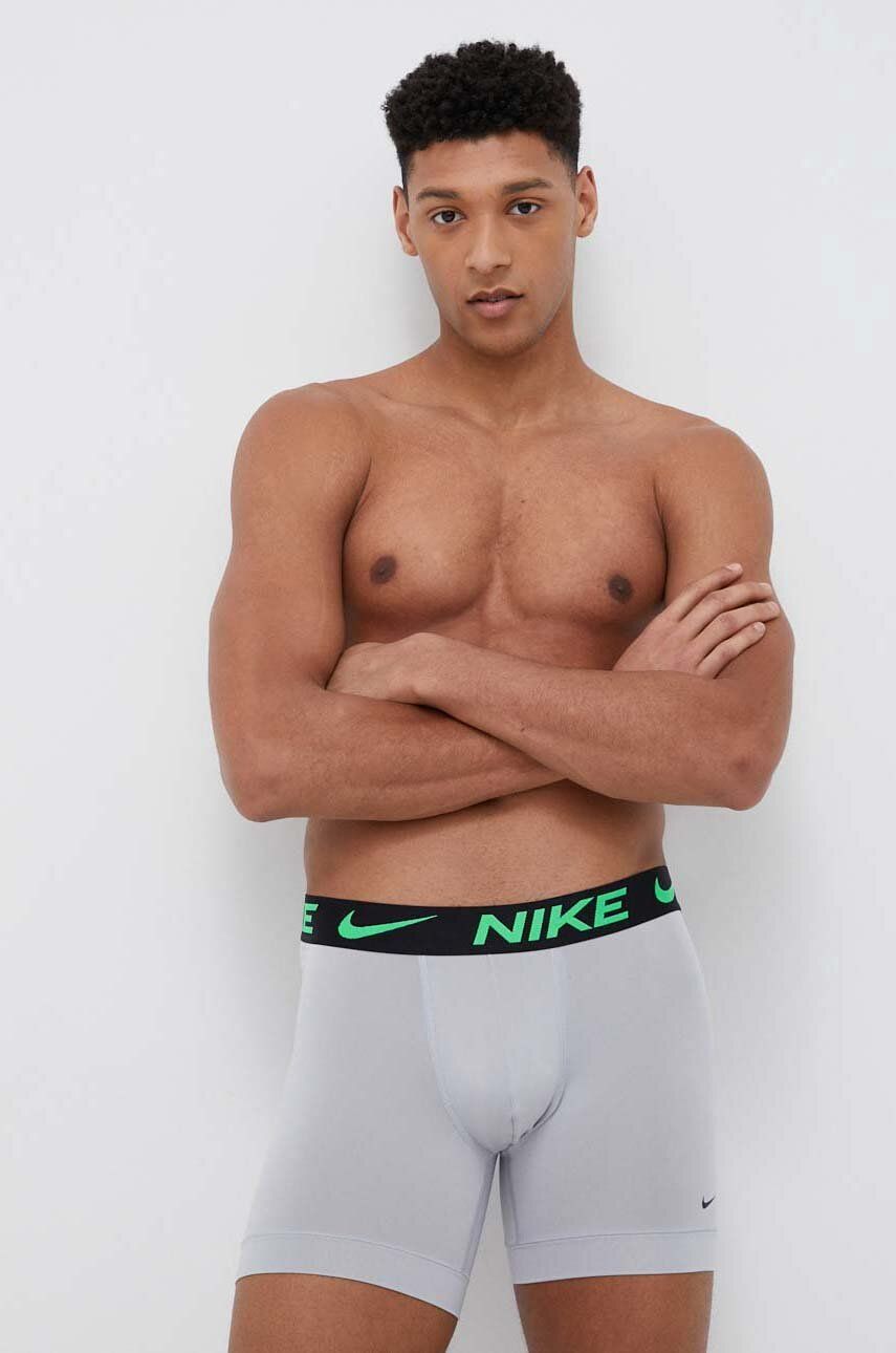 Nike boxeri 3-pack barbati, culoarea verde 3-PACK imagine noua